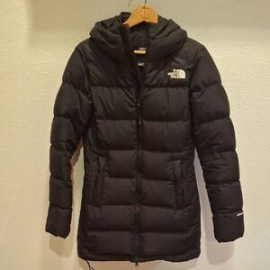 The North Face Black Hooded Puffer Coat